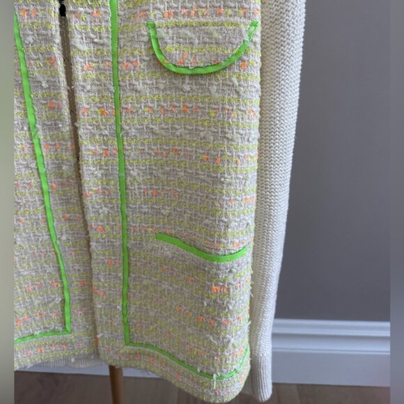 Charlotte Tarantola Bouclé Knit Blazer Jacket – Size Large (NWT) - Picture 4 of 9